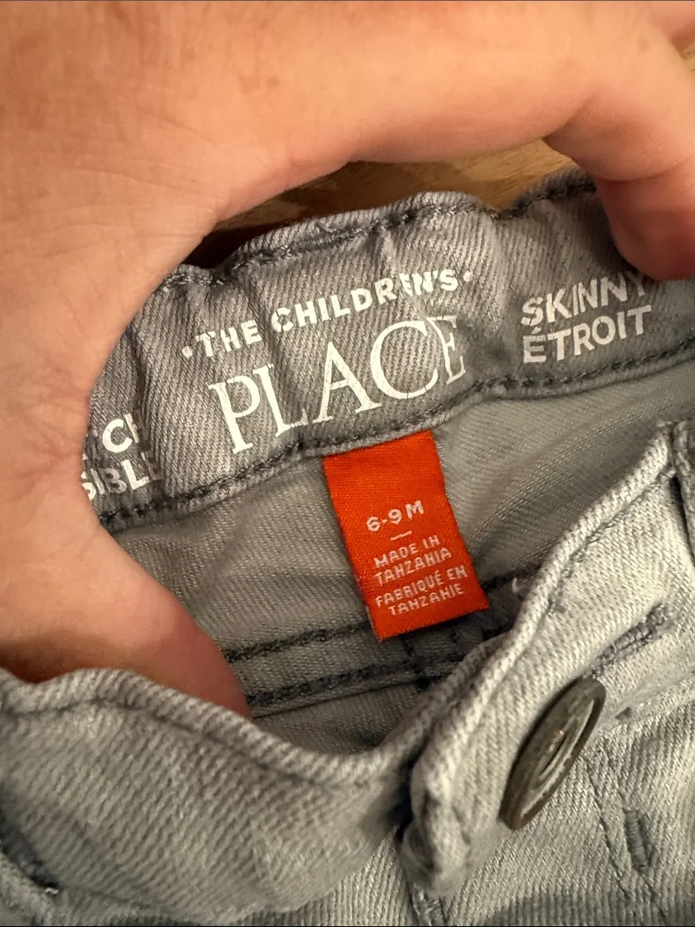 The Children's Place Gray and Black Stretch Jeans Duo